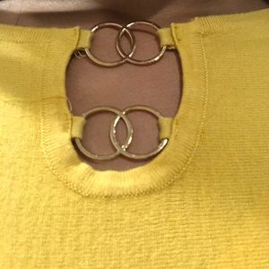 spence yellow chain dress